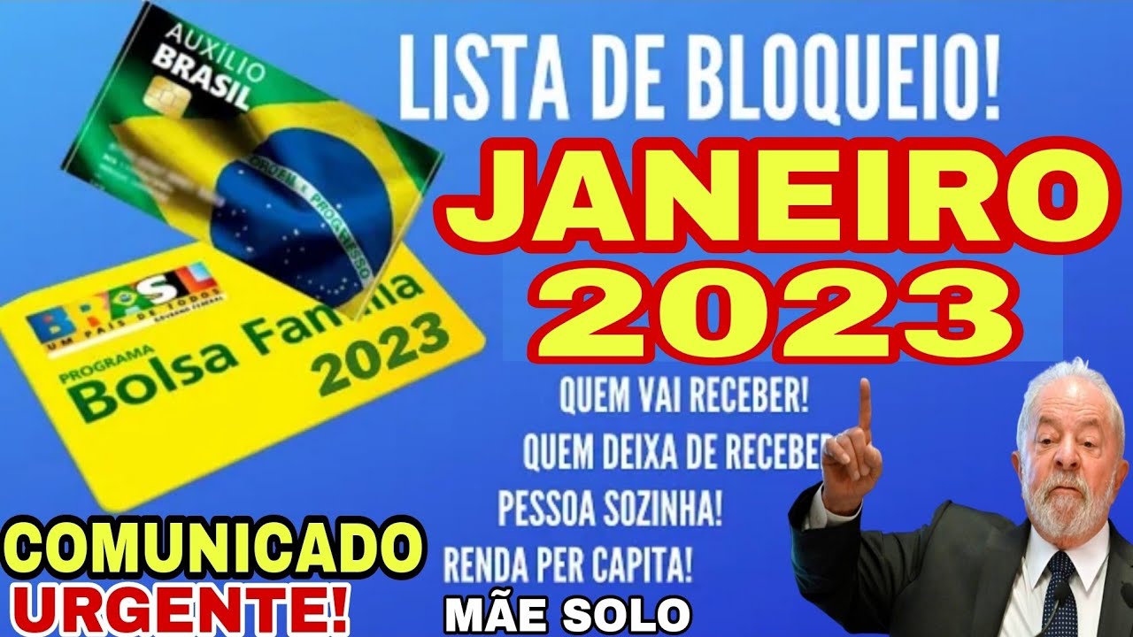 ATENÇÃO: SAIU A LISTA DE BLOQUEADOS DO BOLSA FAMÍLIA 2023 JANEIRO Quem NÃO vai Receber Quem Fica MÃ