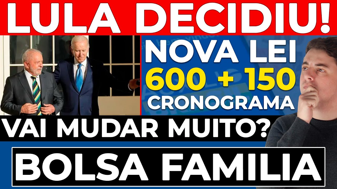 BOLSA FAMÍLIA: Lula voltou e já tem data dos R$ 150, R$ 600 fixo e novas regras