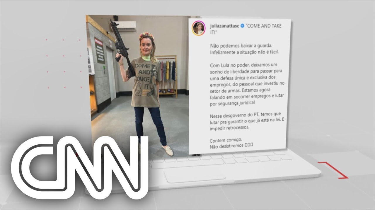 Deputada bolsonarista publica foto com metralhadora e referência a Lula | CNN 360º