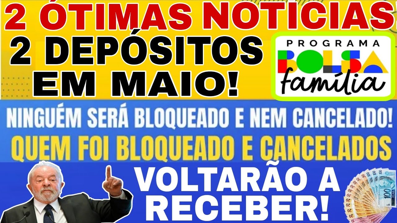 29/04💳BOLSA FAMÍLIA: 2 ÓTIMAS NOTÍCIAS NINGUÉM SERÁ CANCELADO OU BLOQUEADO P GOVERNO+RETROATIVO?