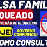 🚫 BOLSA FAMÍLIA BLOQUEADO! GOVERNO CONFIRMA Mais de 1 MILHÃO de BLOQUEIOS HOJE! SAIBA COMO CONSULTAR