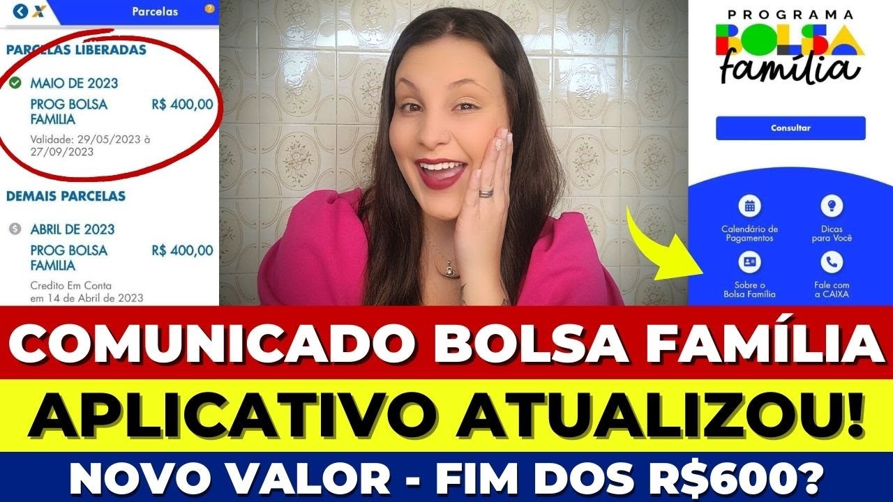 🎉AGORA SIM! BOLSA FAMÍLIA DE MAIO: APLICATIVO ATUALIZOU CONSULTA LIBERADA! FIM DOS R$600? VEJA AQUI!