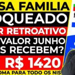 [BOLSA FAMÍLIA JUNHO] bloqueado recebe atrasados? novo valor é para todos? 13° e consulta