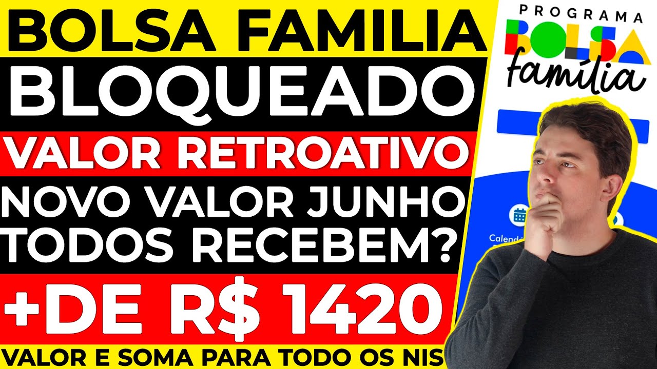 [BOLSA FAMÍLIA JUNHO] bloqueado recebe atrasados? novo valor é para todos? 13° e consulta