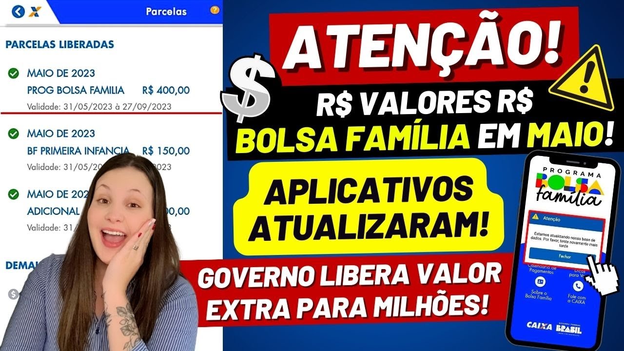 💰 SAIU! VALORES do BOLSA FAMÍLIA de MAIO! VEJA QUANTO VOCÊ VAI RECEBER – APLICATIVO ATUALIZADO!