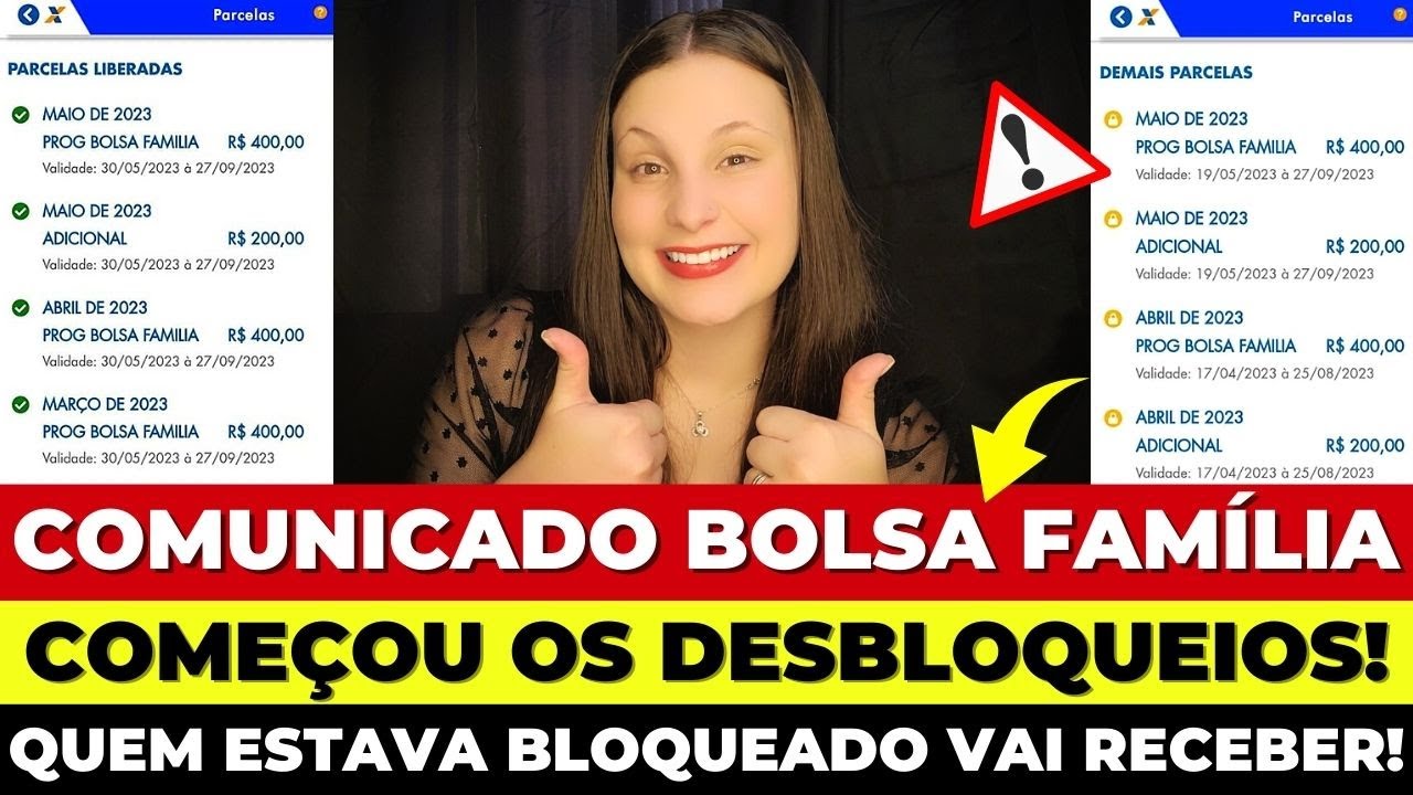 ⚠️ATENÇÃO! BOLSA FAMÍLIA: COMEÇOU o DESBLOQUEIO de quem ESTAVA BLOQUEADO! Quem vai RECEBER em MAIO?